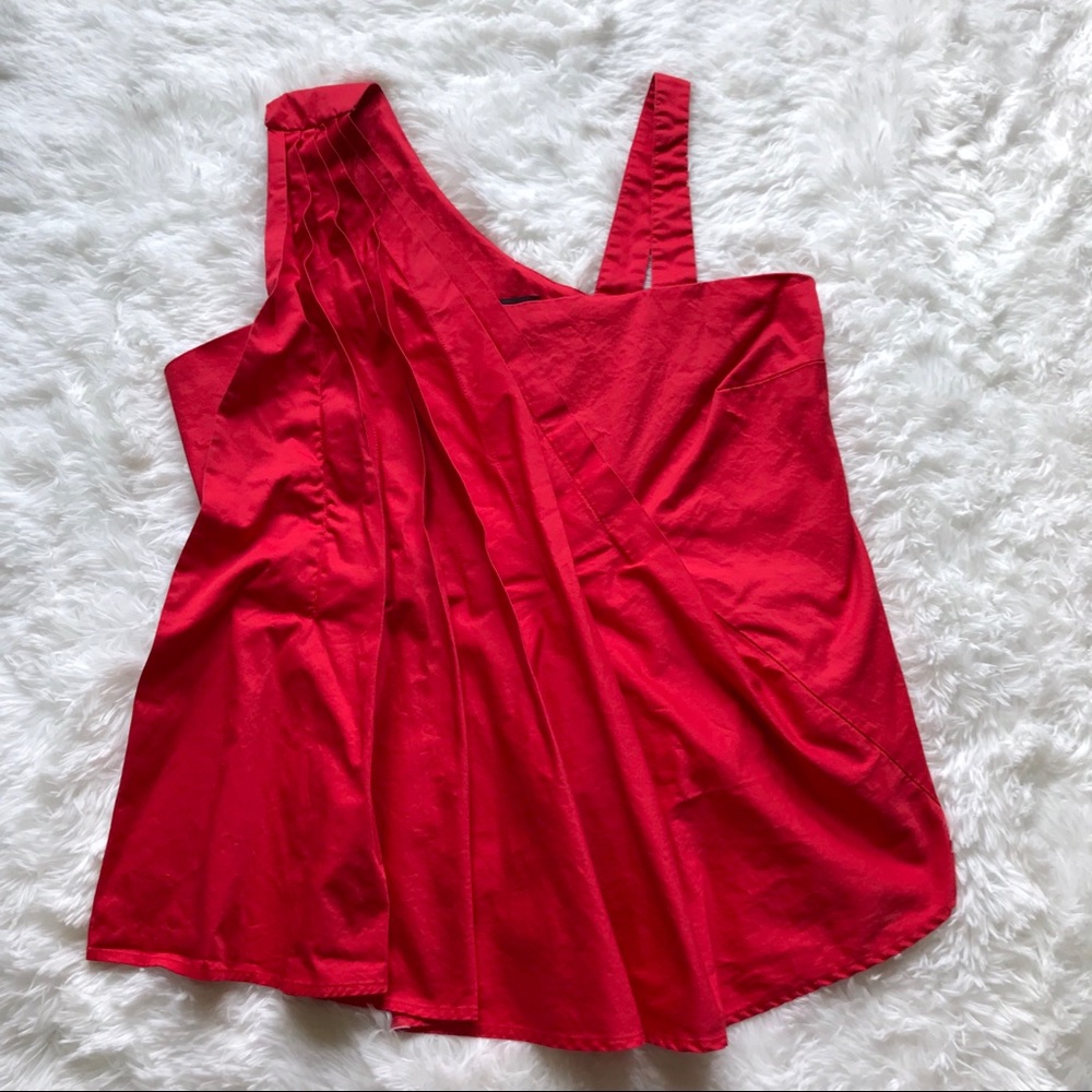 Ashley Stewart pleated peplum top
